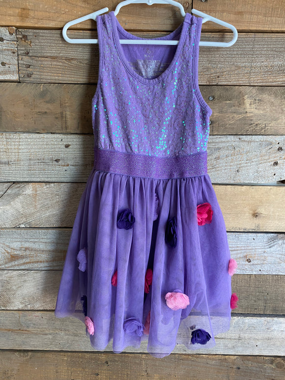 Purple Tulle Dress, XS 4T