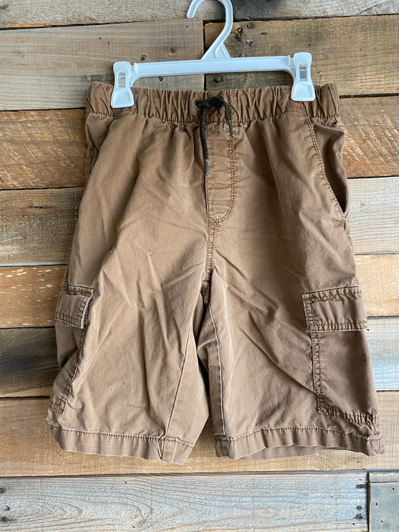 Brown Cargo Shorts, L(10-12)