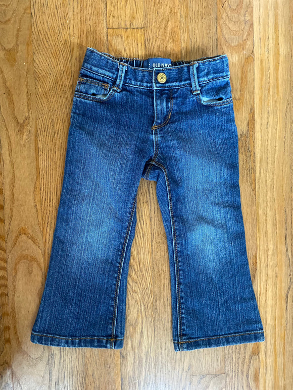 Girls Boot Cut Denim Jeans, 2T