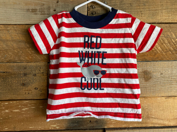 'Red, White, and Cool' Tee, 3-6M
