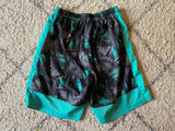 Black/Green Athletic Shorts, XL(14-16)