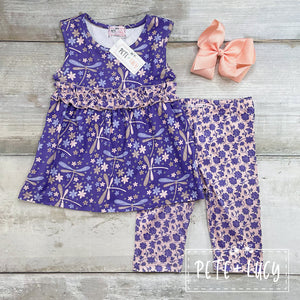 DragonFly Dreams Capri Set, 0-6M & 2T