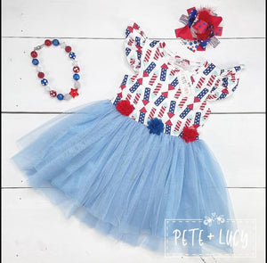 Fireworks Tulle Dress, 6/6X