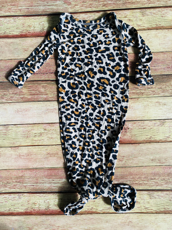 Posh Peanut Leopard Sleep Gown, 0-3M