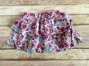 NWT Pink Floral Skirt, 18M & 3T