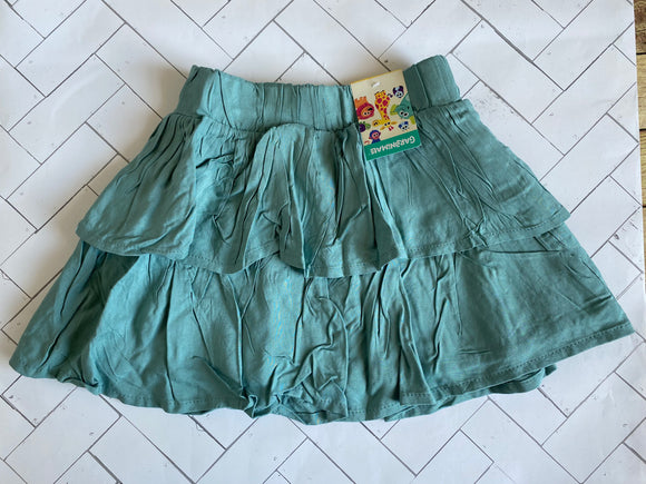 NWT Bluish/Green Ruffle Skirt, 3T