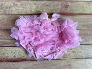 Pink Ruffle Bloomers, 6-9M