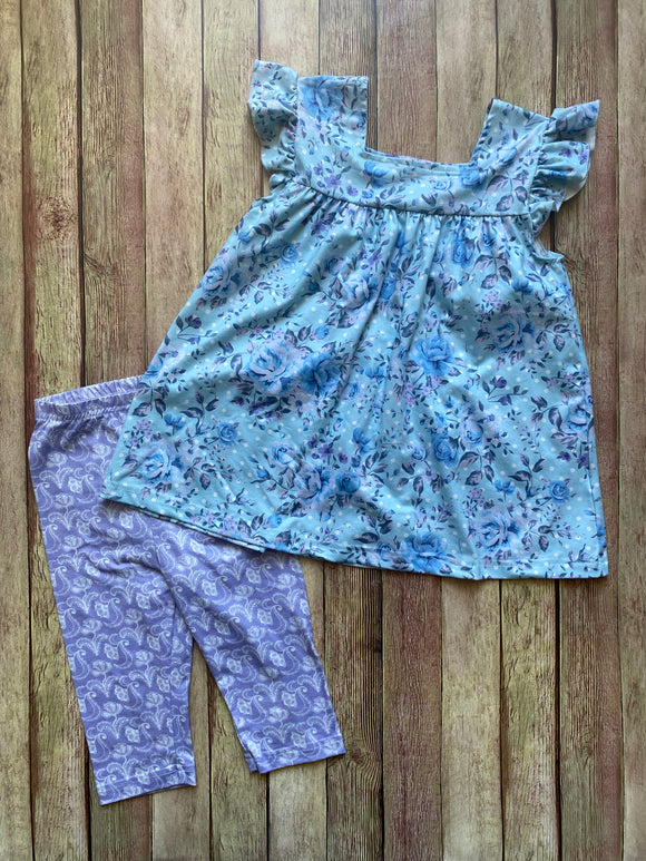 P+L Baby Blues Spring Capri Set, 4T (runs big)