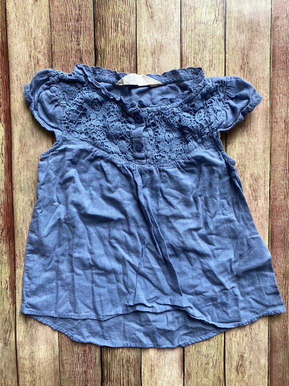 Light Blue Loose Top, 4-5Y