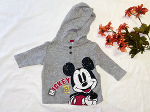 Disney Mickey Hooded Long Sleeve, 3M