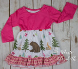 Woodland Creatures Boutique Dress, 4T