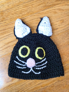 Knitted Cat Beanie, Toddler