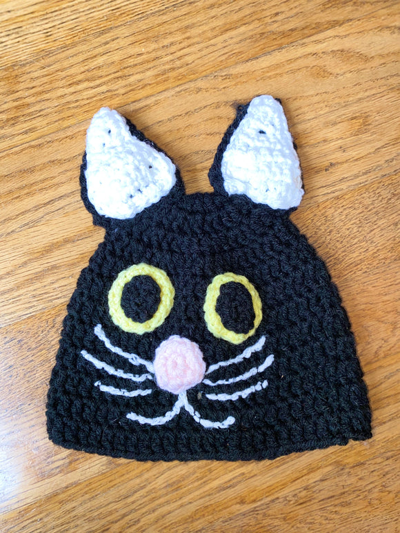 Knitted Cat Beanie, Toddler