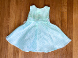 Greenish/Blue Flower Girl Dress, 18M